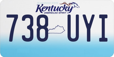 KY license plate 738UYI