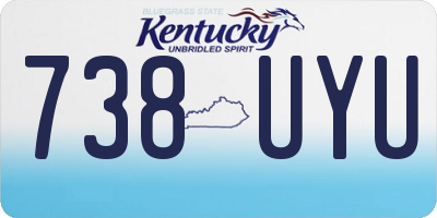 KY license plate 738UYU