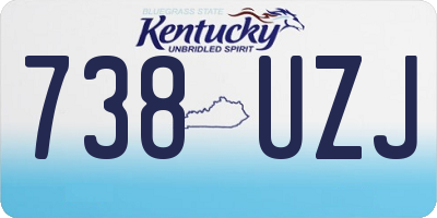 KY license plate 738UZJ