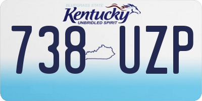 KY license plate 738UZP