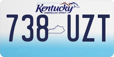 KY license plate 738UZT