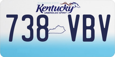KY license plate 738VBV