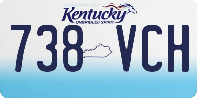 KY license plate 738VCH