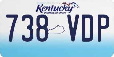 KY license plate 738VDP