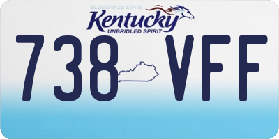 KY license plate 738VFF