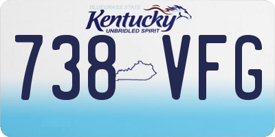 KY license plate 738VFG