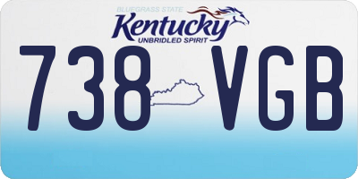 KY license plate 738VGB