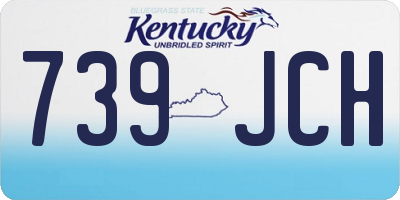 KY license plate 739JCH