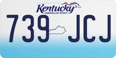 KY license plate 739JCJ