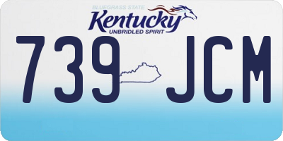 KY license plate 739JCM