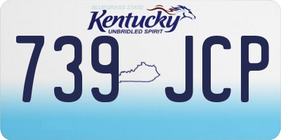 KY license plate 739JCP