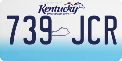 KY license plate 739JCR