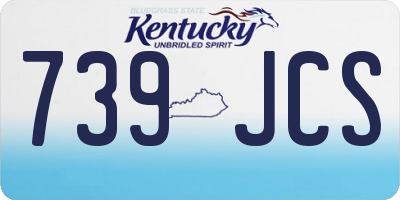 KY license plate 739JCS