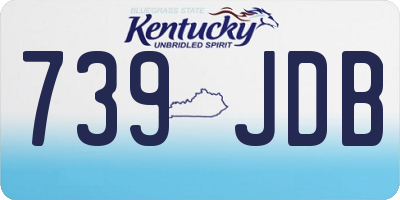 KY license plate 739JDB