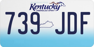 KY license plate 739JDF