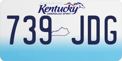 KY license plate 739JDG