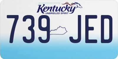 KY license plate 739JED