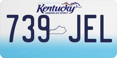 KY license plate 739JEL