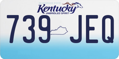 KY license plate 739JEQ