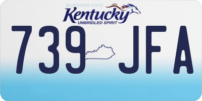 KY license plate 739JFA