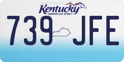 KY license plate 739JFE