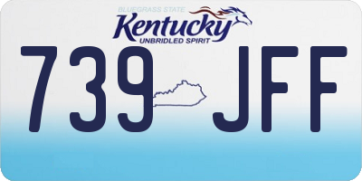 KY license plate 739JFF