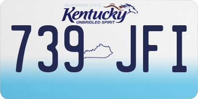 KY license plate 739JFI