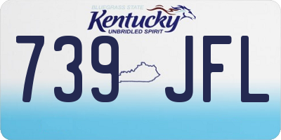 KY license plate 739JFL