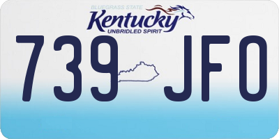 KY license plate 739JFO