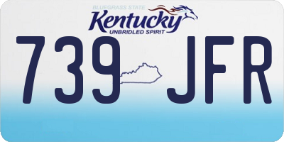 KY license plate 739JFR