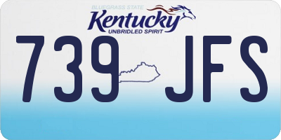 KY license plate 739JFS