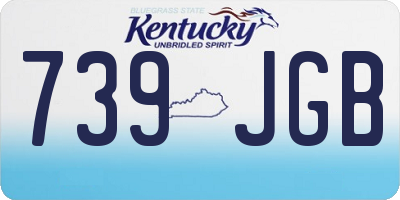 KY license plate 739JGB