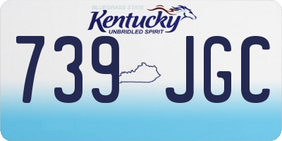 KY license plate 739JGC