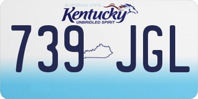 KY license plate 739JGL