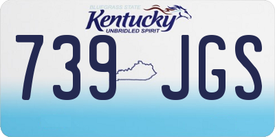 KY license plate 739JGS