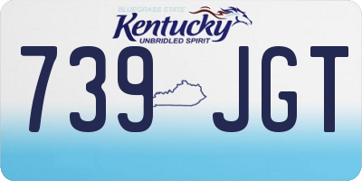 KY license plate 739JGT