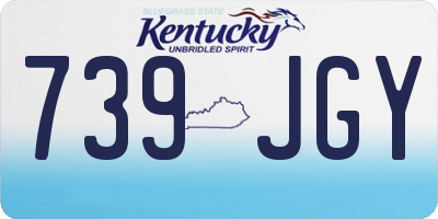 KY license plate 739JGY