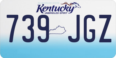 KY license plate 739JGZ