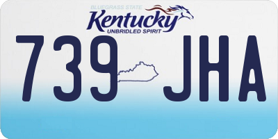 KY license plate 739JHA