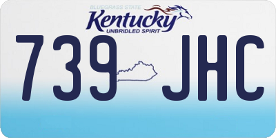 KY license plate 739JHC