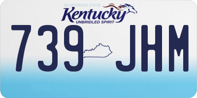 KY license plate 739JHM