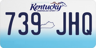 KY license plate 739JHQ