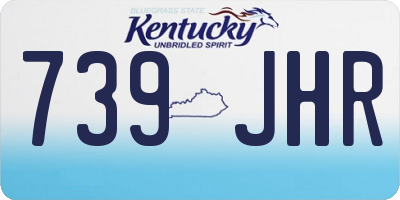 KY license plate 739JHR