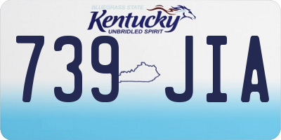 KY license plate 739JIA