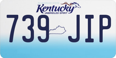 KY license plate 739JIP