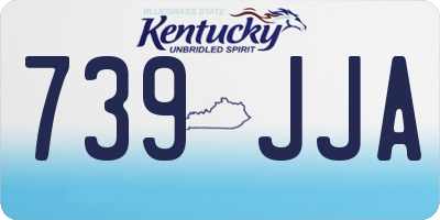 KY license plate 739JJA