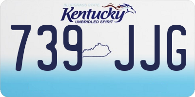 KY license plate 739JJG