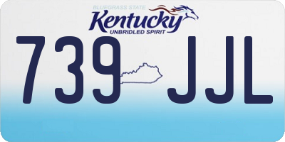 KY license plate 739JJL
