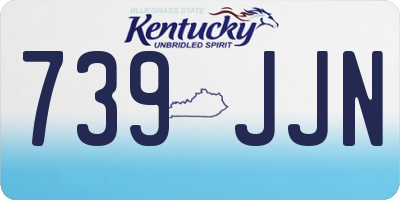 KY license plate 739JJN