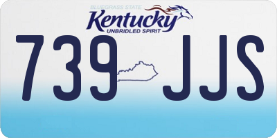 KY license plate 739JJS